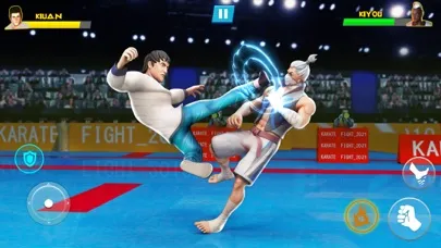 Capturas de tela do Kung Fu Karate: Fighting Games