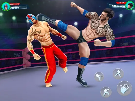 Zrzuty ekranu Wrestling Games Revolution 3D iPad 