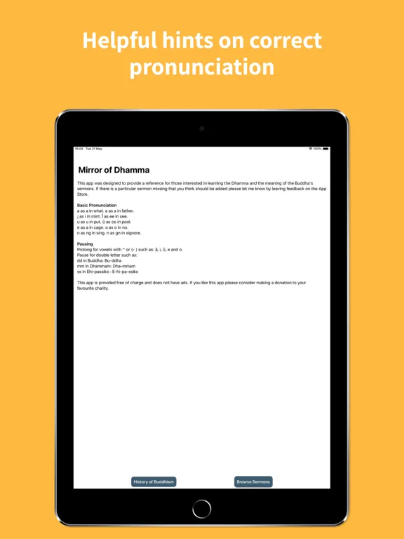 Capturas de pantalla de Mirror of Dhamma iPad 