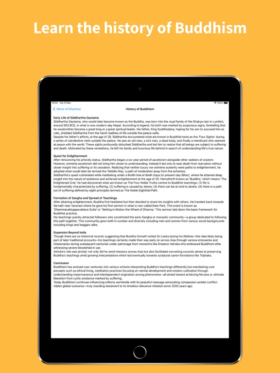 Capturas de pantalla de Mirror of Dhamma iPad 