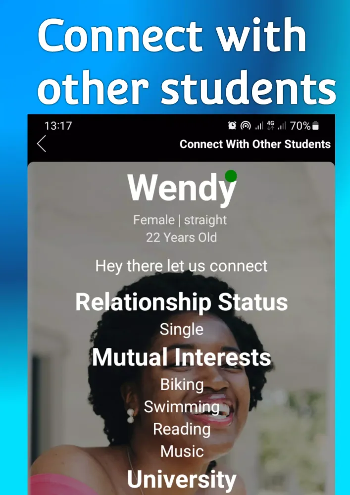 Tangkapan layar VarsityChat