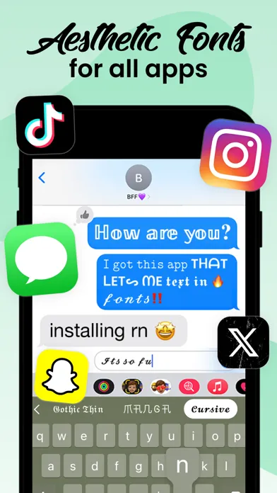 Fonts: Aesthetic Font Keyboard應用截圖