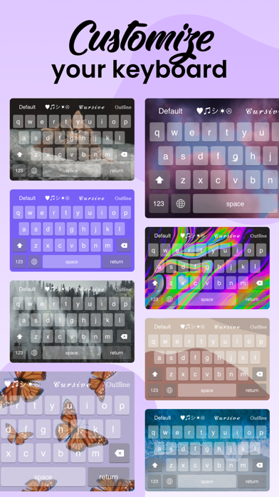 Скриншоты Fonts: Aesthetic Font Keyboard