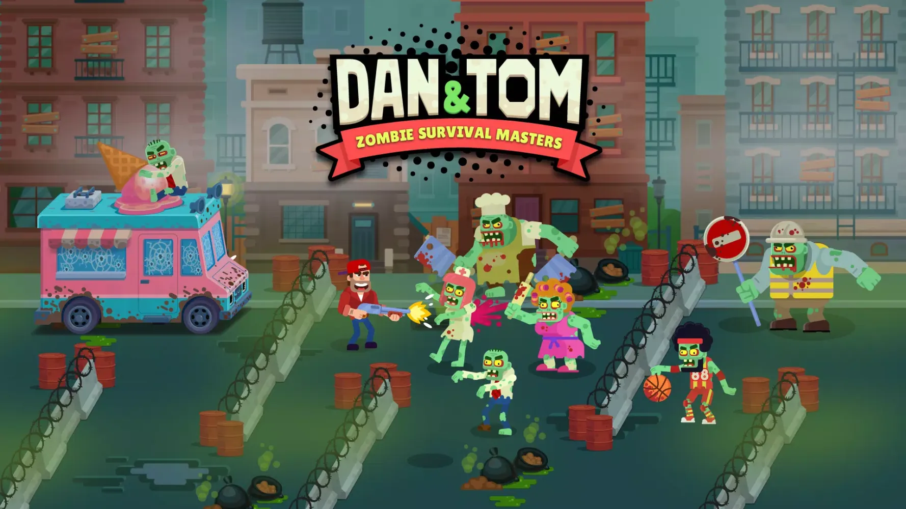 Capturas de tela do Dan and Tom: Survival Masters