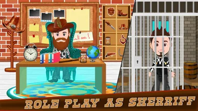 Pretend Play Cowboy Town Life Ekran Görüntüleri