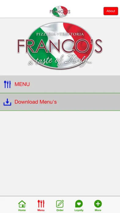 Tangkapan skrin Franco's Italian Restaurant Longridge