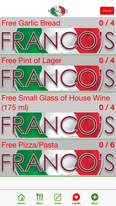 Tangkapan skrin Franco's Italian Restaurant Longridge