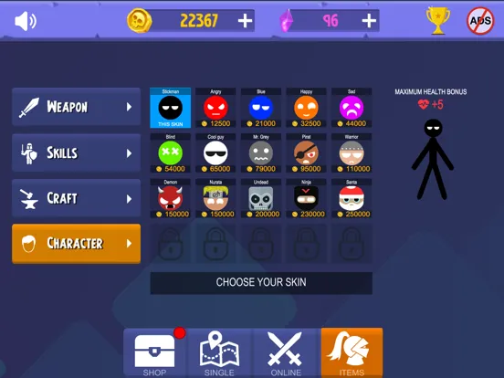 Stickman: a mobile fight game iPad  Ekran Görüntüleri