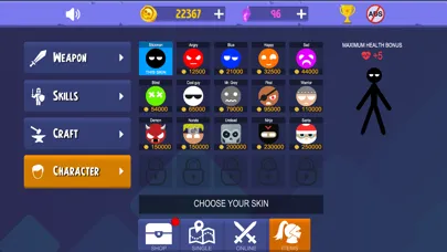 Stickman: a mobile fight game Ekran Görüntüleri