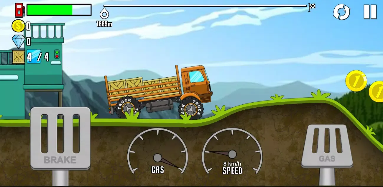 Hill Climb : Delivery Truck应用截图
