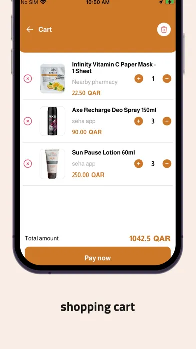 Tangkapan skrin Oryx Store