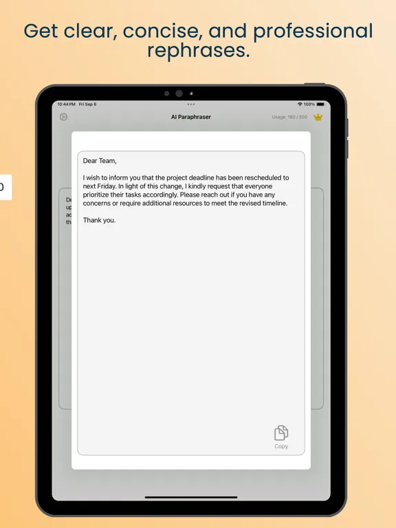 تصاویر Paraphrase tool bot iPad 