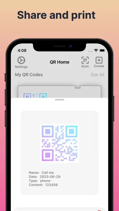 Tangkapan layar QR Code Maker - Scanner