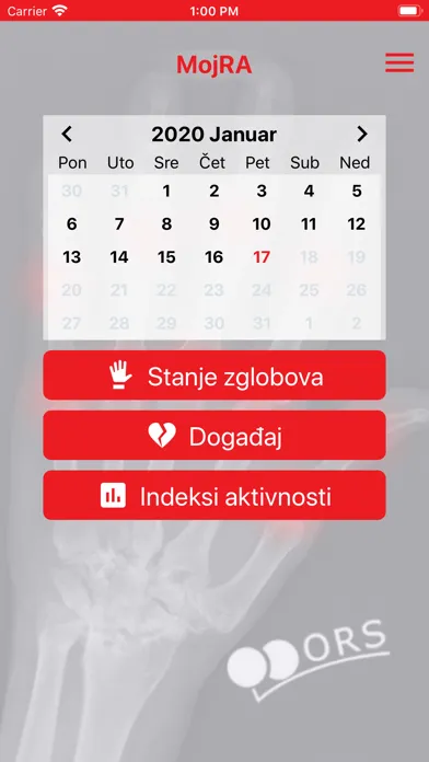 Tangkapan skrin MojRA