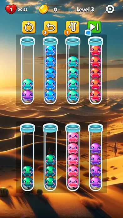 Cute Color Sort Puzzle スクリーンショット