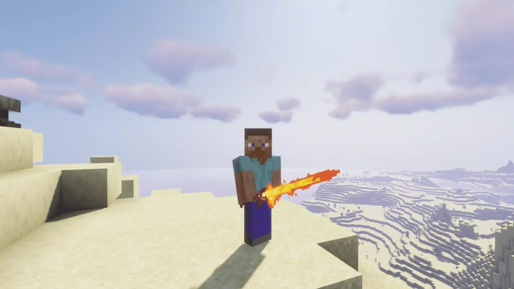 ภาพหน้าจอของ Fantasy Weapons Mod Minecraft