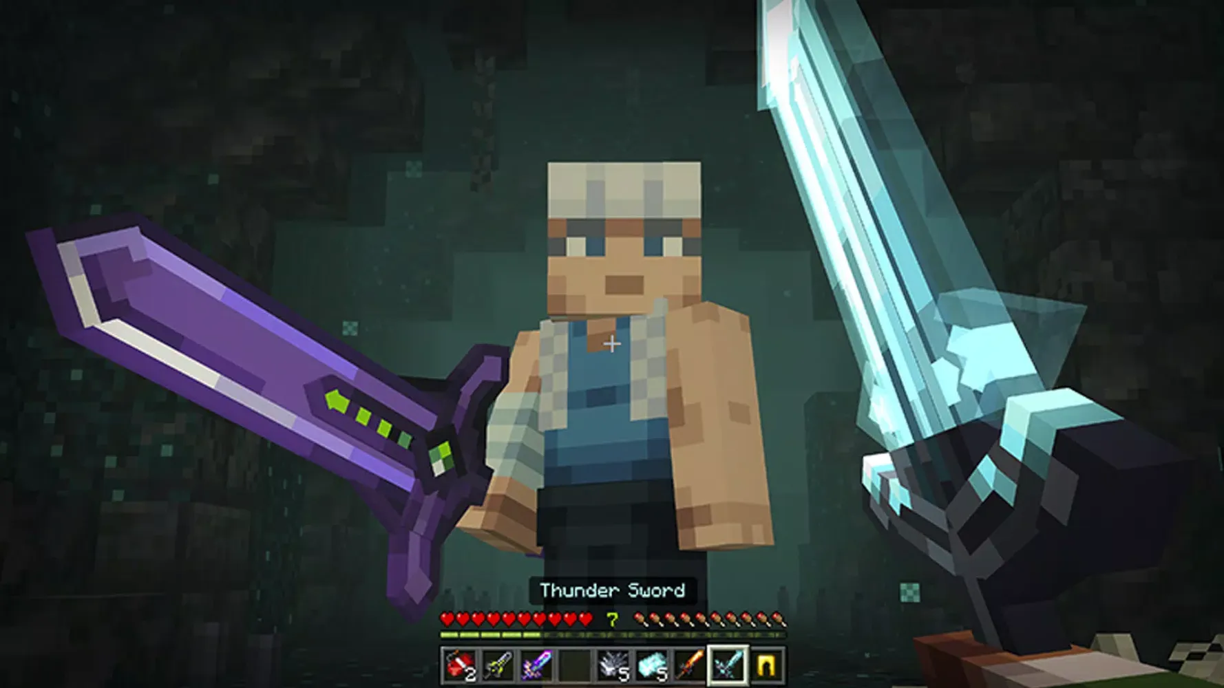 ภาพหน้าจอของ Fantasy Weapons Mod Minecraft