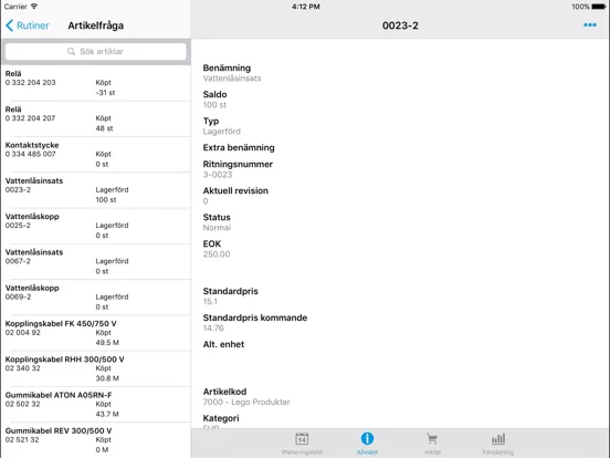ภาพหน้าจอของ MONITOR Mobile 9.0 iPad