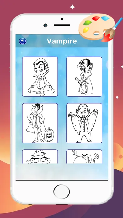 Monster Demon Aliens Colouring For Kids Games HD スクリーンショット