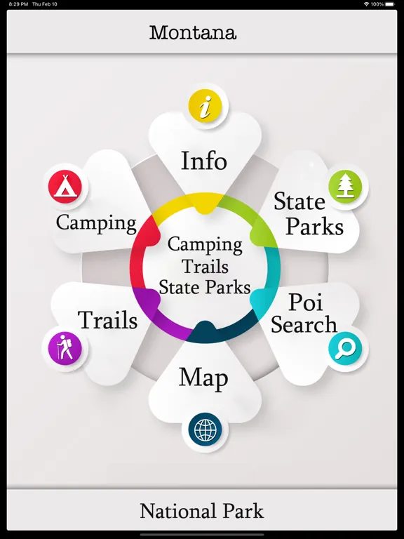Montana-Camping & Trails,Parks iPad  スクリーンショット