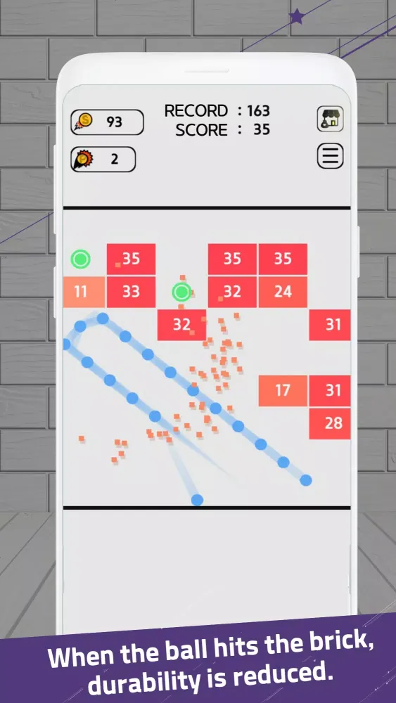 Swipe Brick Breaker 스크린샷