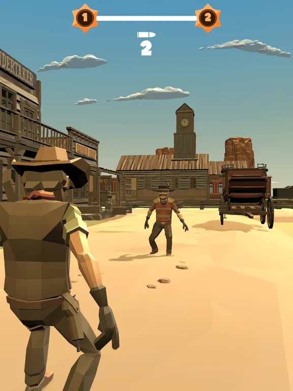 ภาพหน้าจอของ Cowboy Duel 3D iPad 