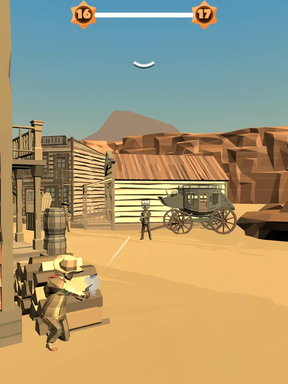ภาพหน้าจอของ Cowboy Duel 3D iPad 