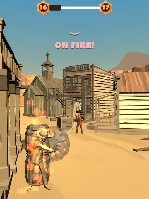 ภาพหน้าจอของ Cowboy Duel 3D iPad 
