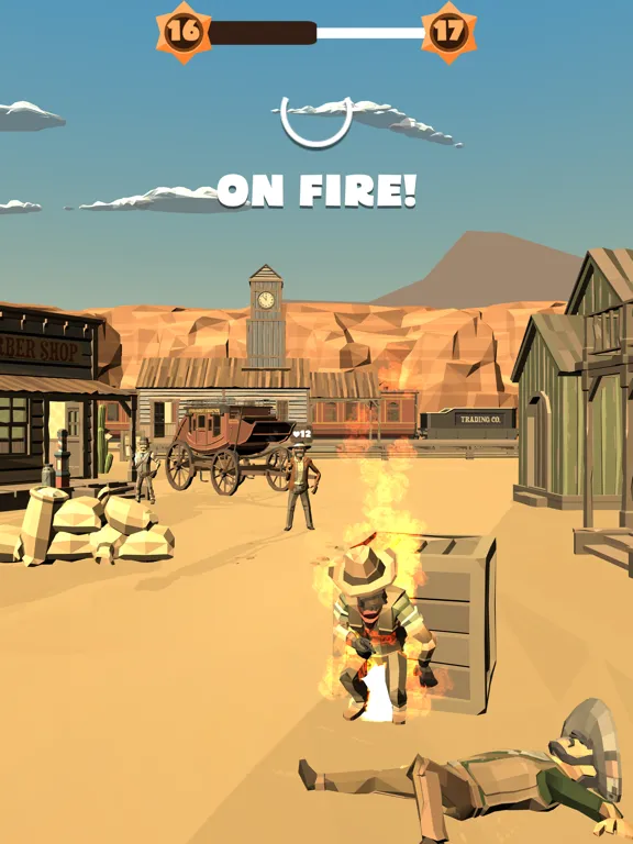 ภาพหน้าจอของ Cowboy Duel 3D iPad 