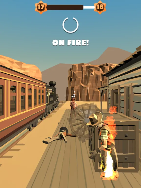 ภาพหน้าจอของ Cowboy Duel 3D iPad 