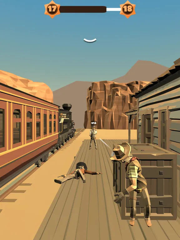 ภาพหน้าจอของ Cowboy Duel 3D iPad 