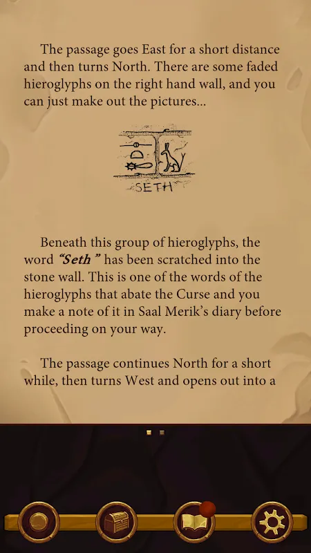 Tangkapan skrin The Curse of Seth