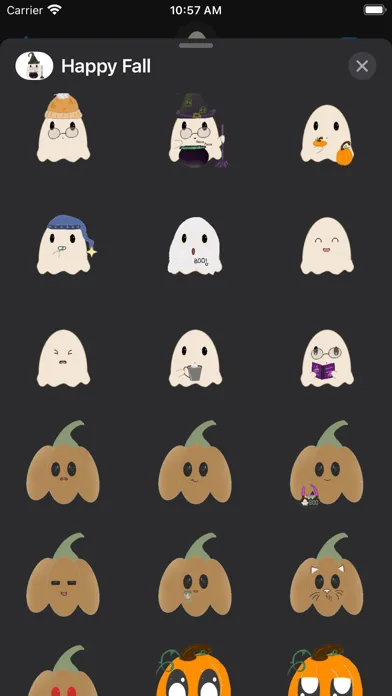 Happy Fall Emojis应用截图