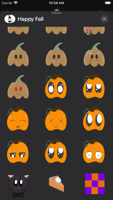 Happy Fall Emojis应用截图