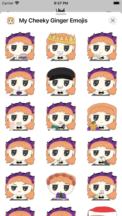 My Cheeky Ginger Emojis স্ক্রিনশট