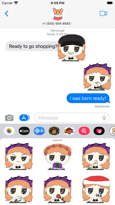 My Cheeky Ginger Emojis স্ক্রিনশট