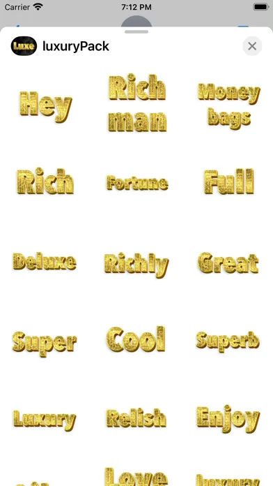 Luxe Stickers Screenshots