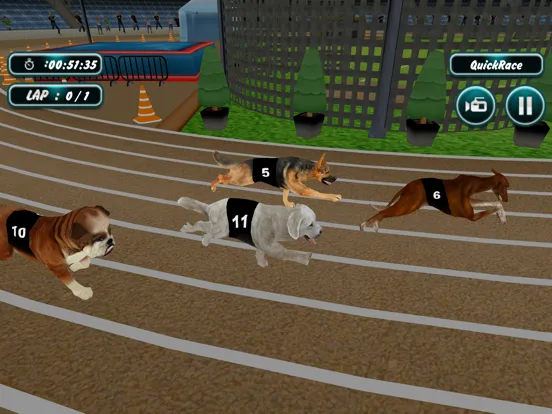 Tangkapan skrin Dog Racing iPad 