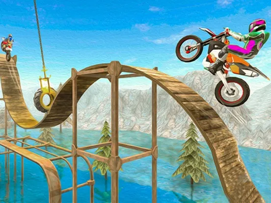 تصاویر MotoBike Stunt Racing iPad 