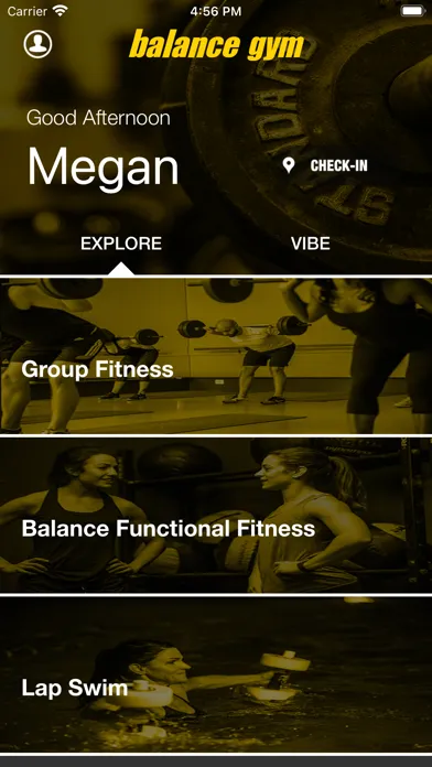Tangkapan layar Balance Gym Mobile