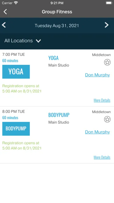 Gold's Gym Orange County应用截图