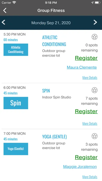 YMCA of Montclair App Screenshots