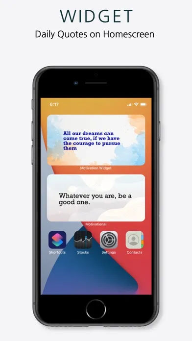 Screenshot di Motivation Quotes App - Widget