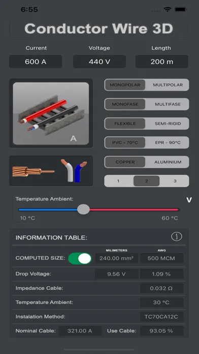 Select Conductor Wire PRO Screenshots