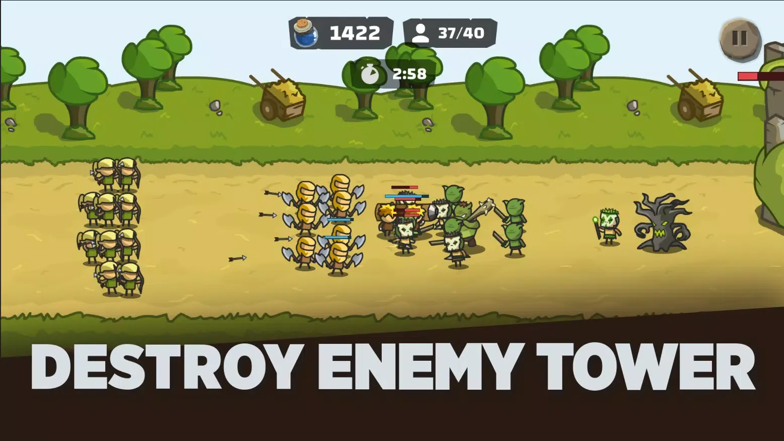 Clash Grow Castle — TD Games应用截图
