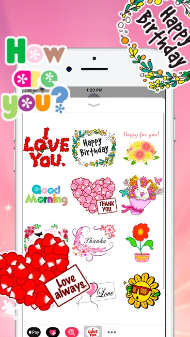 Tangkapan skrin Flower Stickers Kit