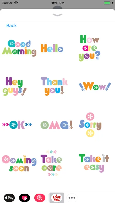 Tangkapan skrin Flower Stickers Kit