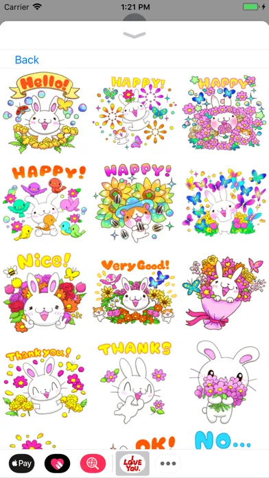 Tangkapan skrin Flower Stickers Kit