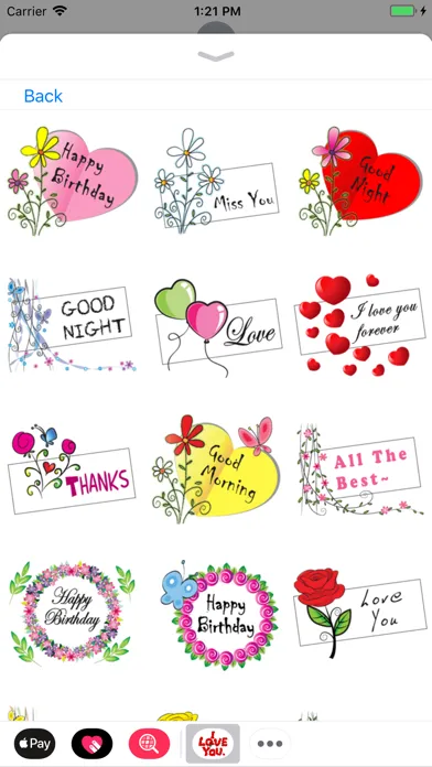 Tangkapan skrin Flower Stickers Kit