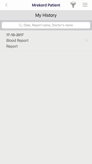 Mrekord Patient Screenshots